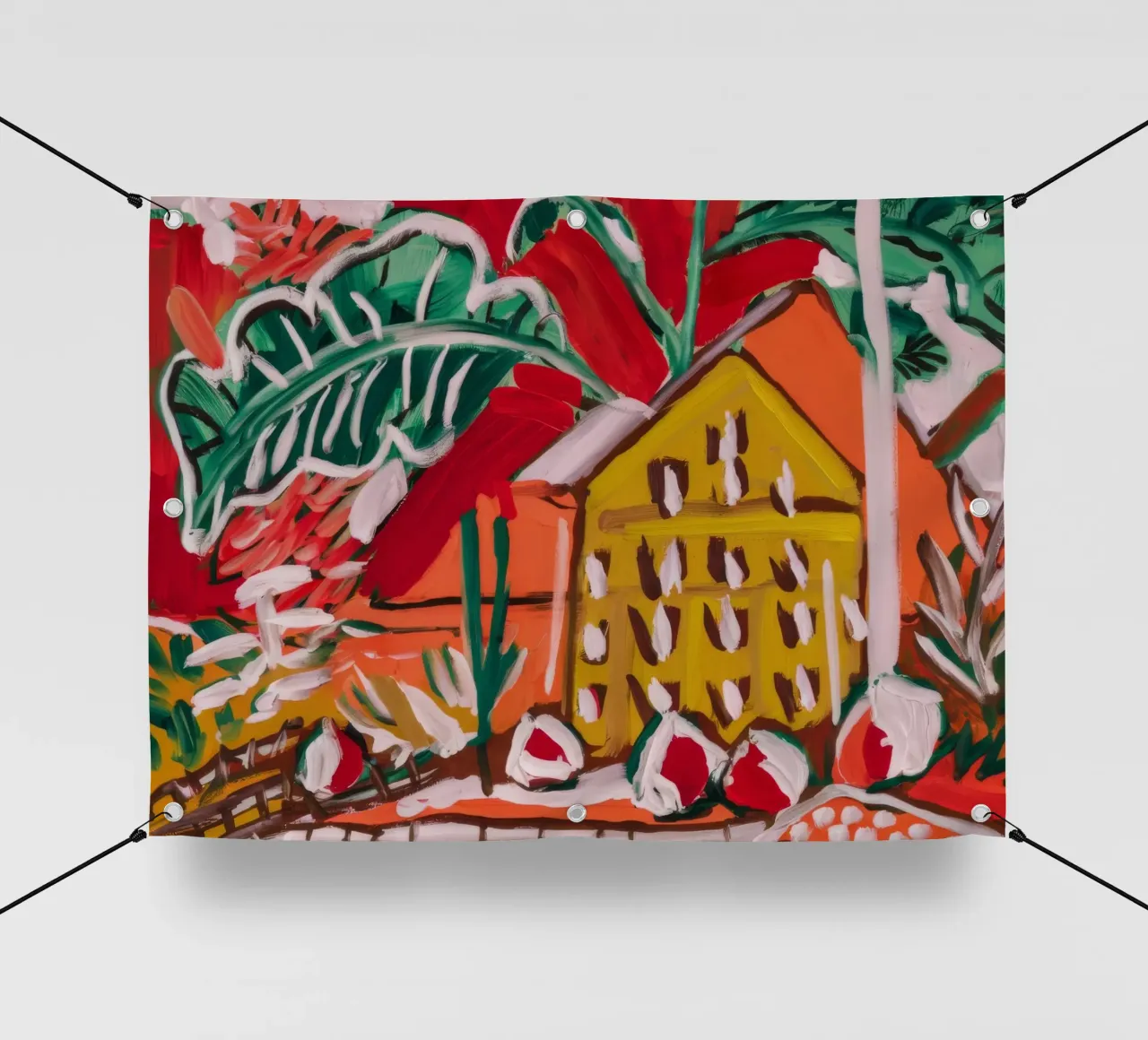 Un havre de paix dans la jungle bâche pvc de Beach Palette