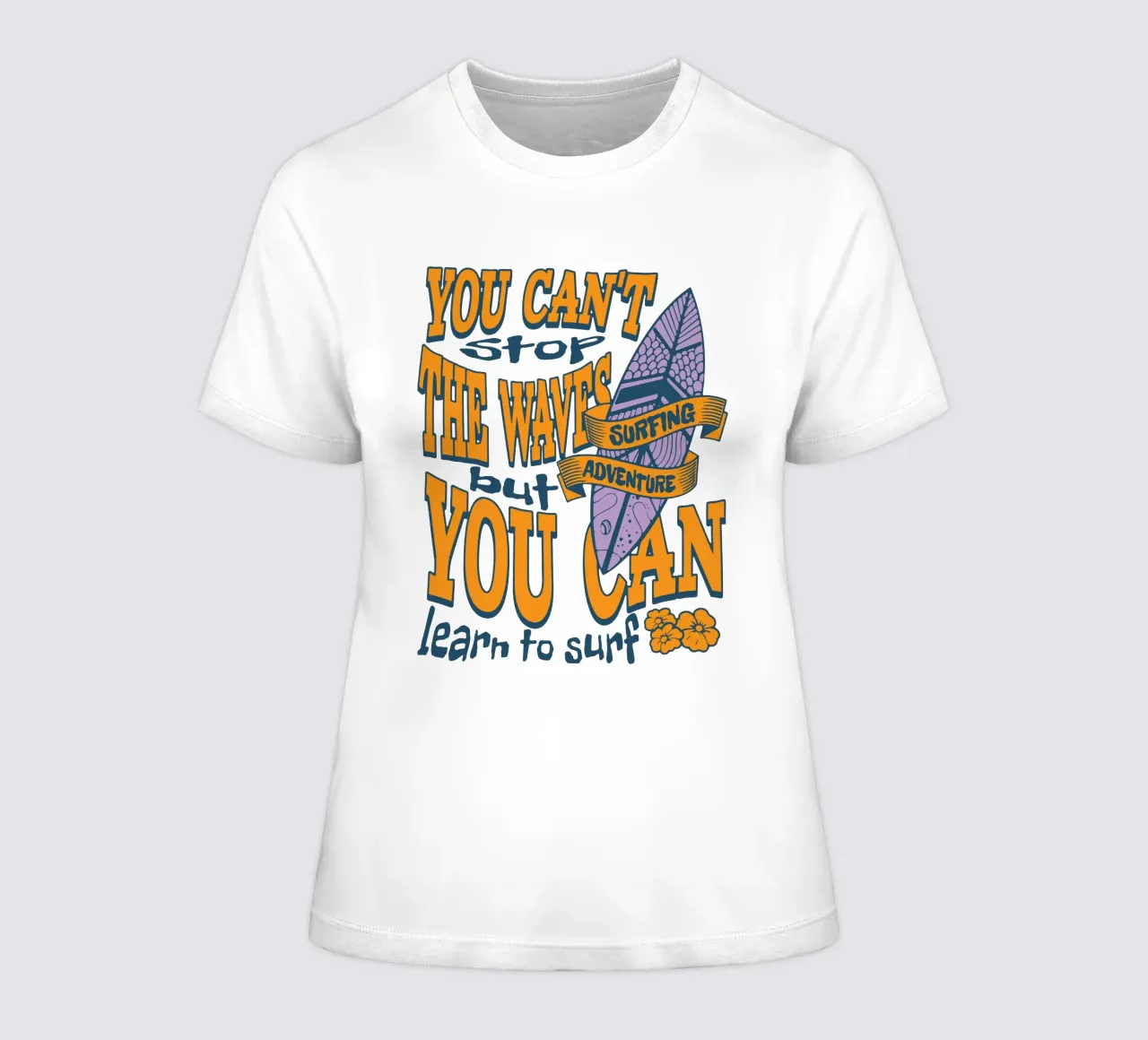 Citation d'une aventure de surf t-shirt ajusté pour femmes de Gunawan Rb