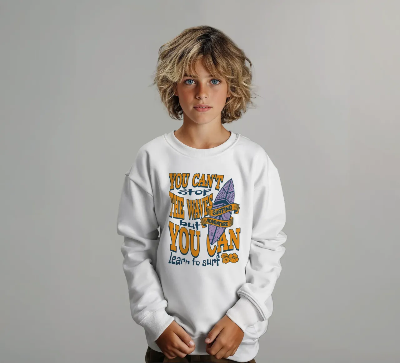 Avventura in surf Citazione felpa bambino da Gunawan Rb