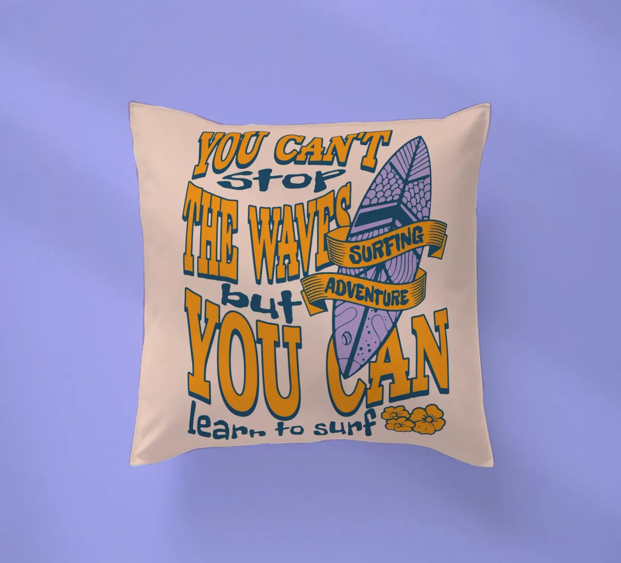 Avventura in surf Citazione cuscino da Gunawan Rb