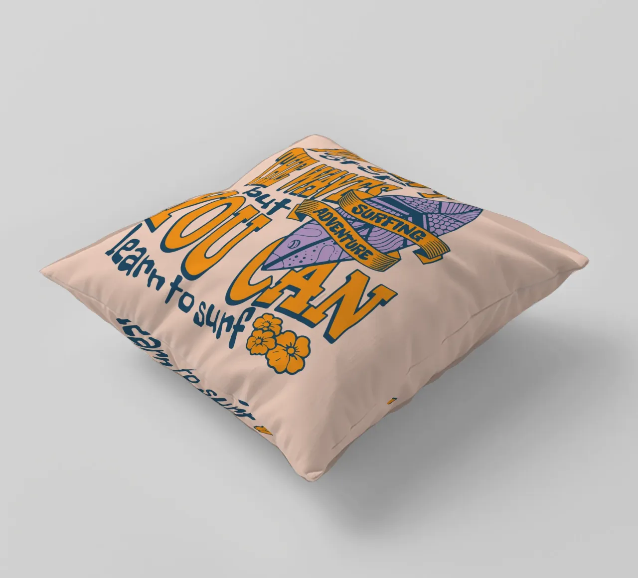 Avventura in surf Citazione cuscino da Gunawan Rb