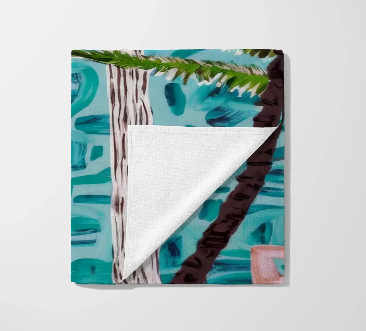Tropical Poolside Paradise beach towel by Beach Palette