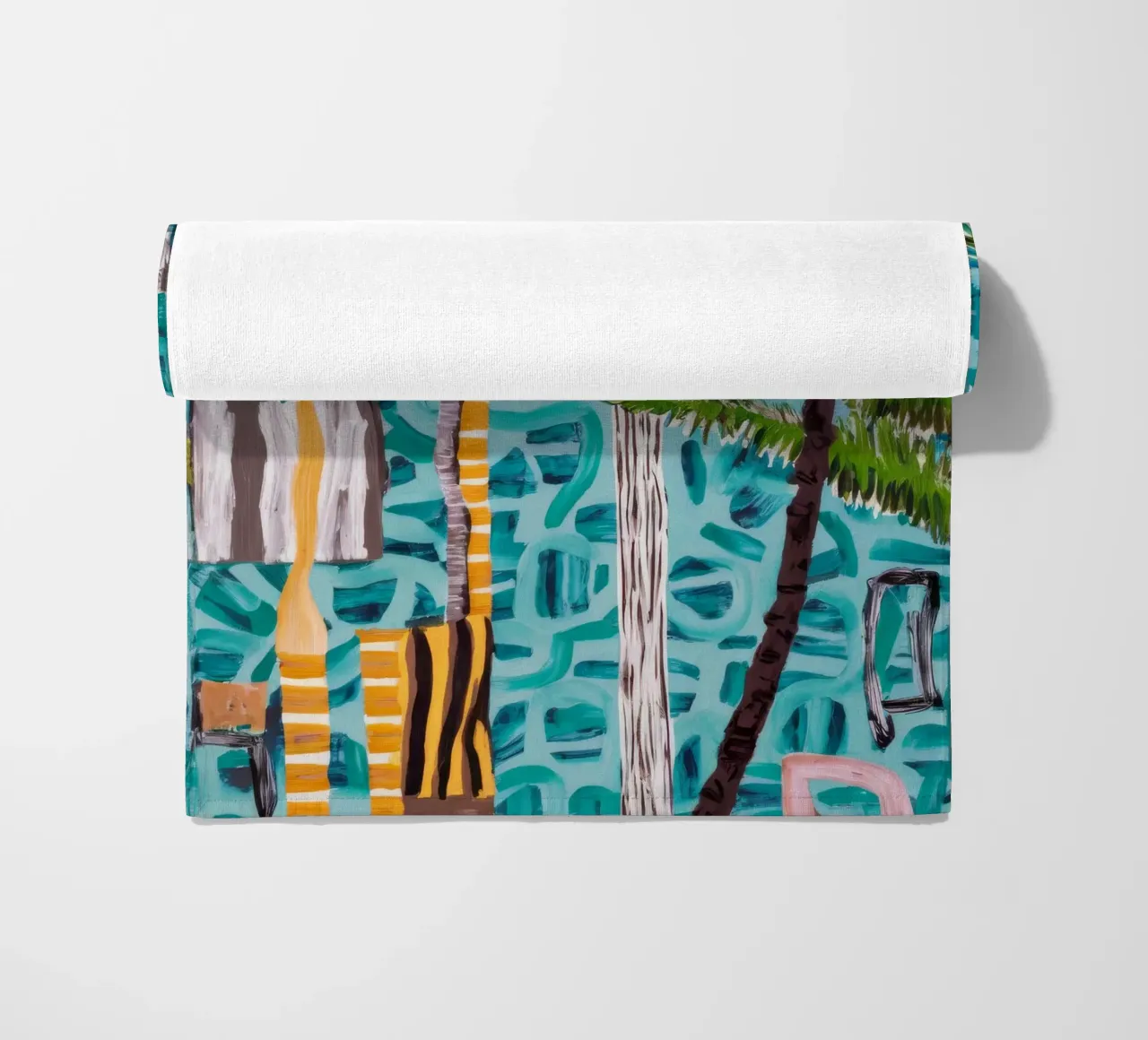 Tropical Poolside Paradise beach towel by Beach Palette