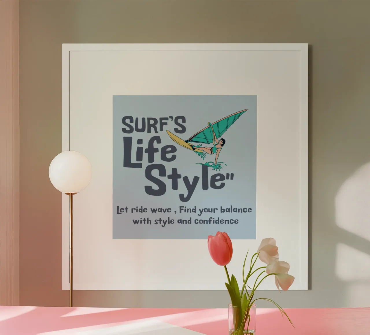 Stile di vita da surfista poster da Gunawan Rb