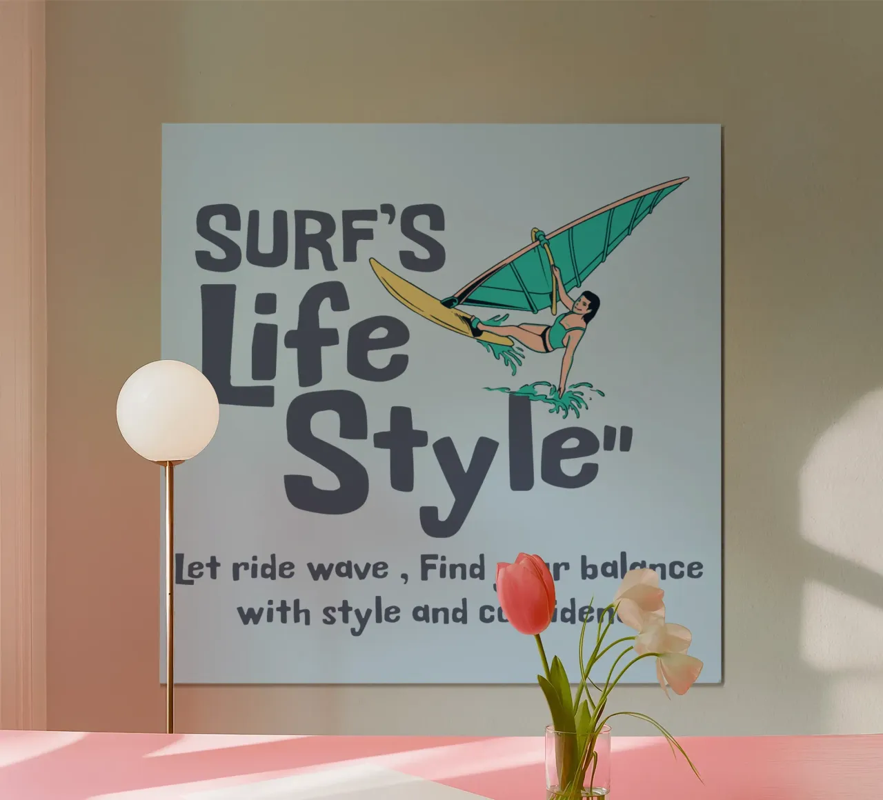 Stile di vita da surfista poster da Gunawan Rb