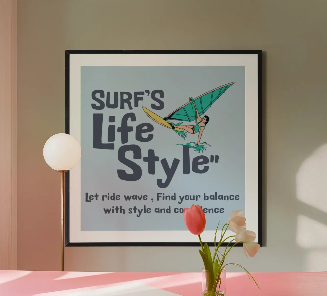 Stile di vita da surfista poster da Gunawan Rb