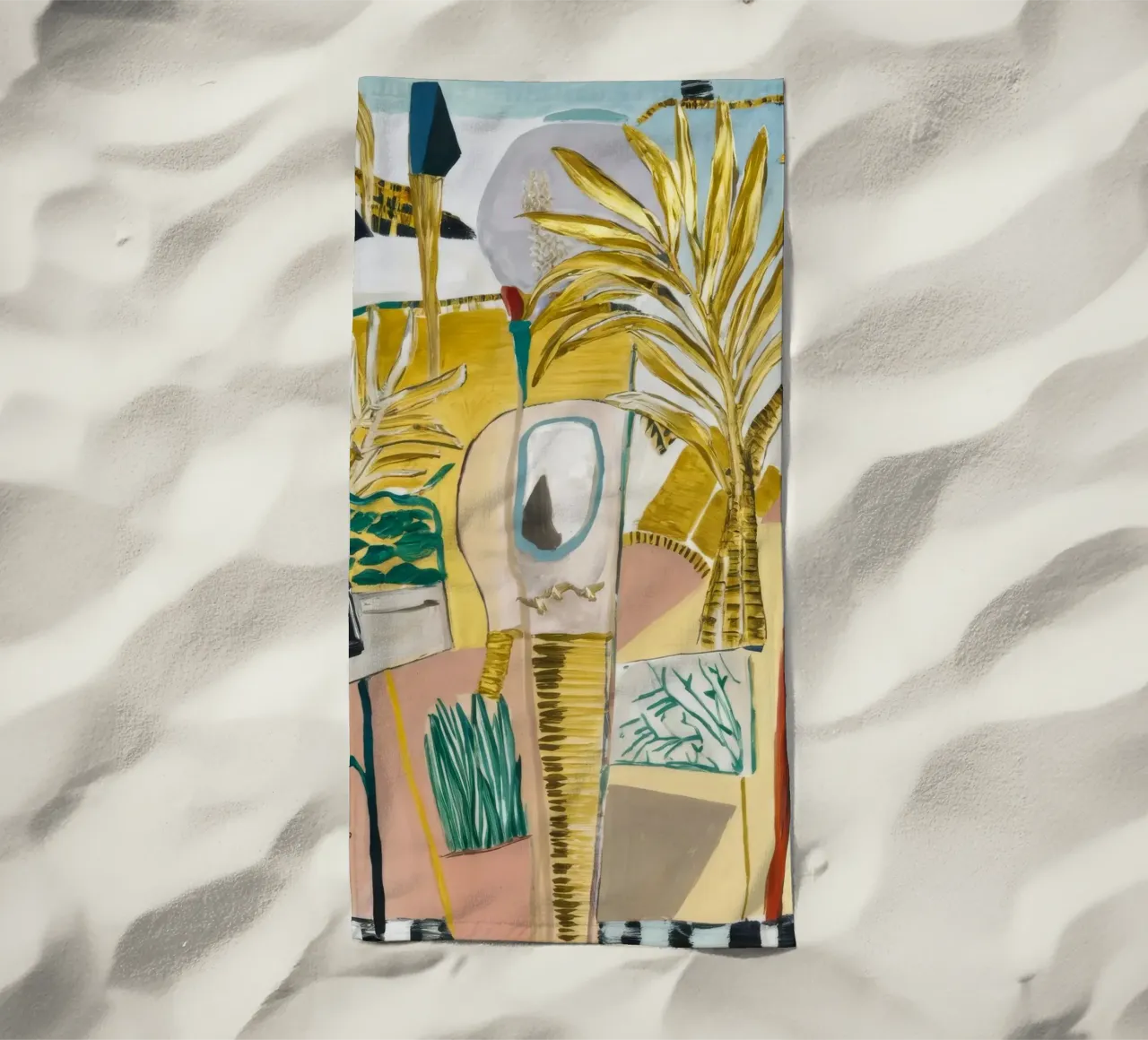 Sogno dell'oasi d'oro telo mare da Beach Palette