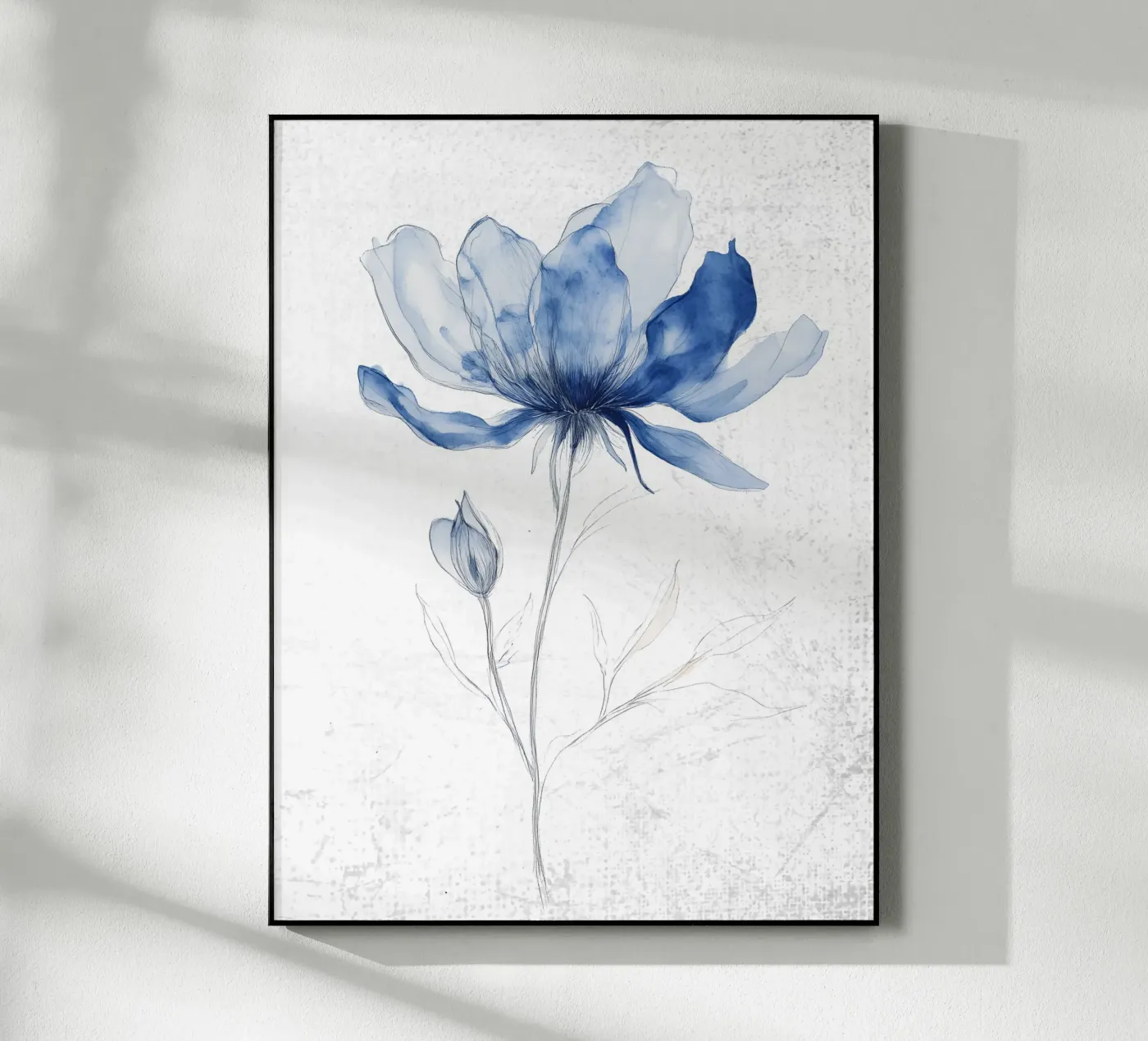 Fleur bleue trois plexiglas de LaylaOzHome