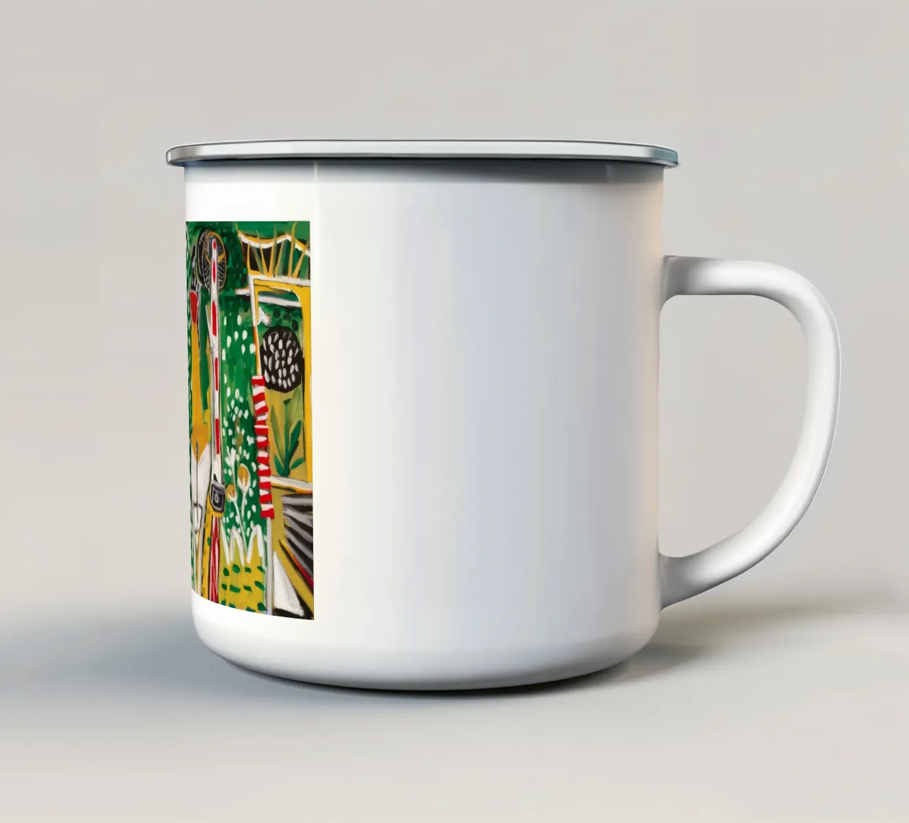 Melodia vibrante della giungla tazza in smalto da Beach Palette