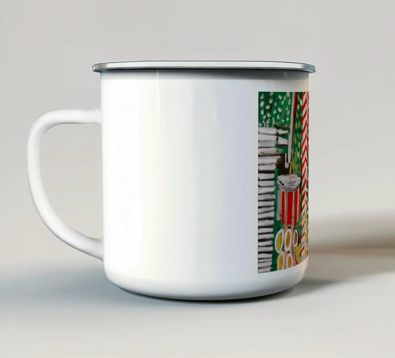 Melodia vibrante della giungla tazza in smalto da Beach Palette