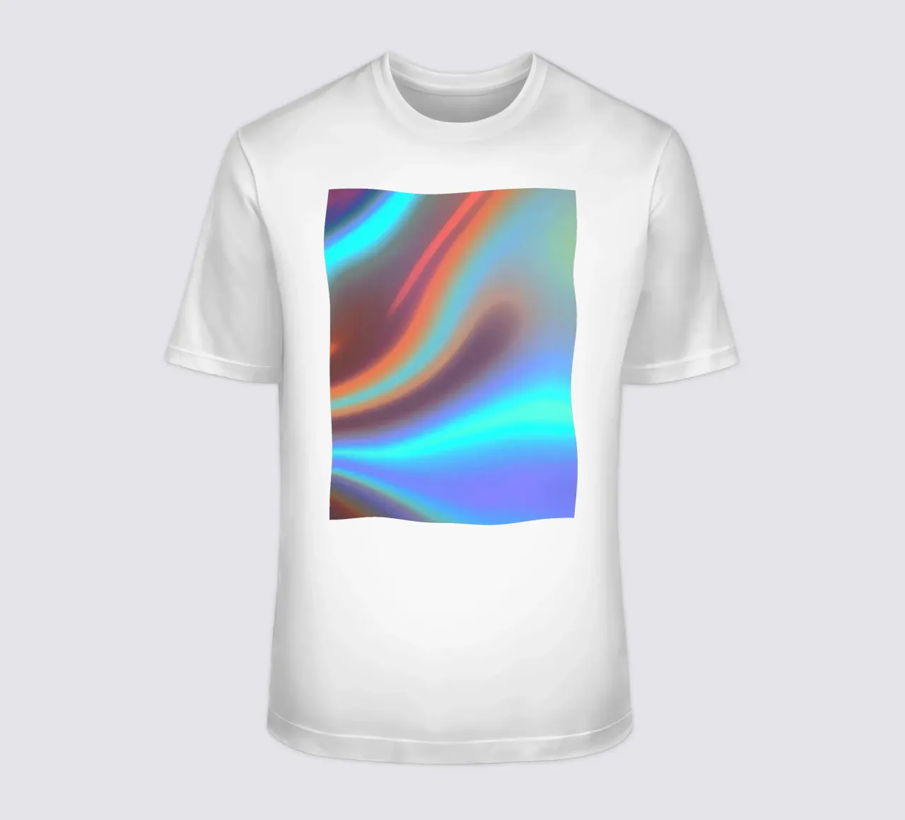 Vibrante sfondo astratto di colore cromato e sfumatura liscia t-shirt da DesignDoodle