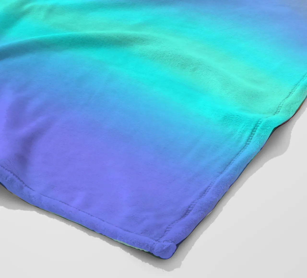 Vibrant abstract background chrome color and smooth gradient fleece blanket by DesignDoodle