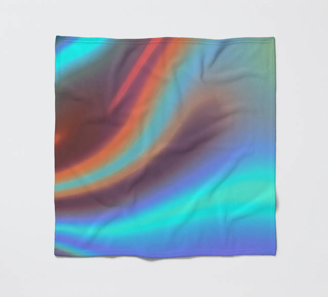 Vibrant abstract background chrome color and smooth gradient fleece blanket by DesignDoodle