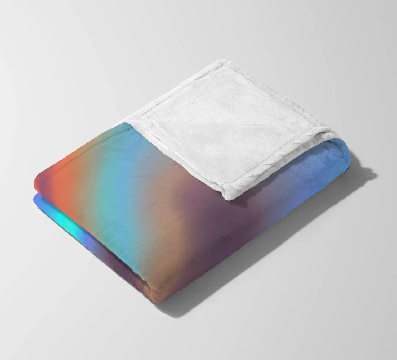 Vibrant abstract background chrome color and smooth gradient fleece blanket by DesignDoodle