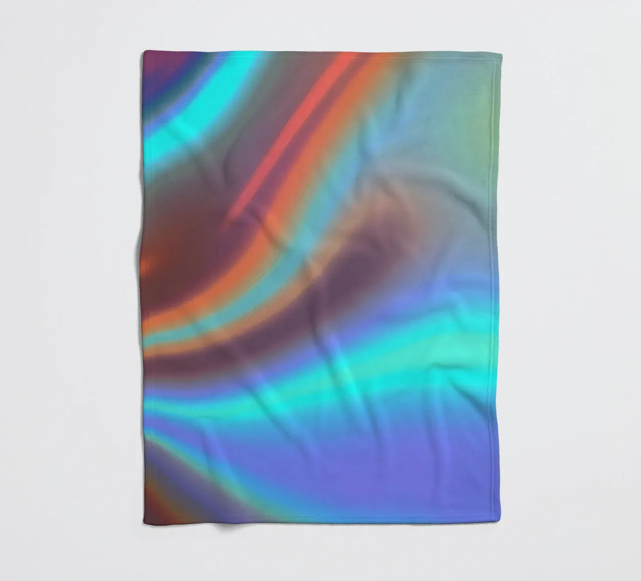Vibrant abstract background chrome color and smooth gradient fleece blanket by DesignDoodle