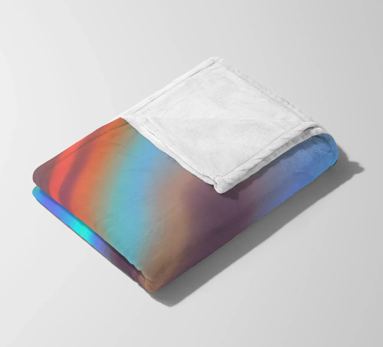 Vibrant abstract background chrome color and smooth gradient fleece blanket by DesignDoodle