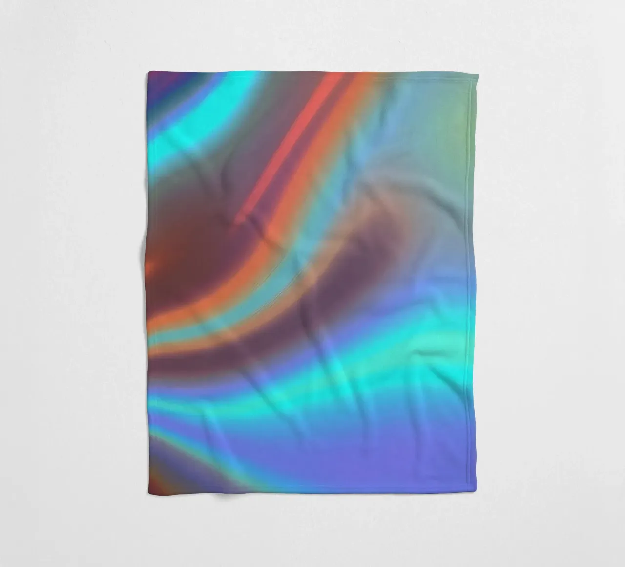 Vibrant abstract background chrome color and smooth gradient fleece blanket by DesignDoodle