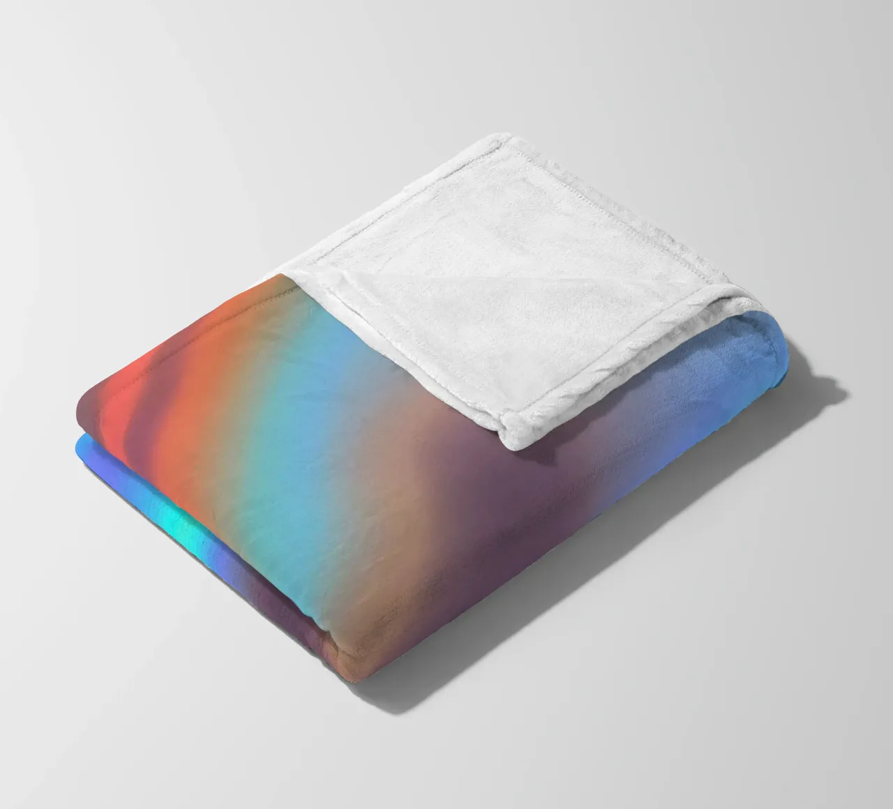 Vibrant abstract background chrome color and smooth gradient fleece blanket by DesignDoodle