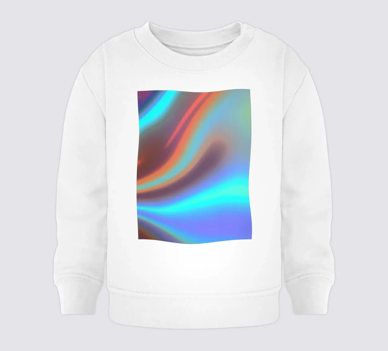 Fond abstrait vibrant de couleur chrome et de dégradé lisse sweat pour bébé de DesignDoodle