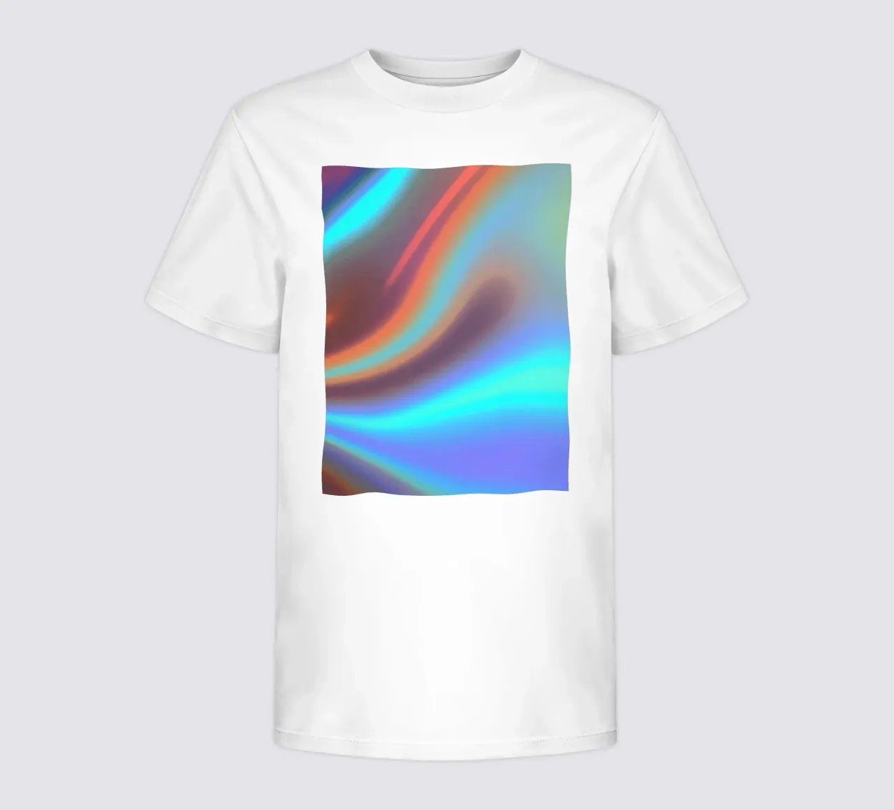 Vibrant abstract background chrome color and smooth gradient kids t-shirt by DesignDoodle