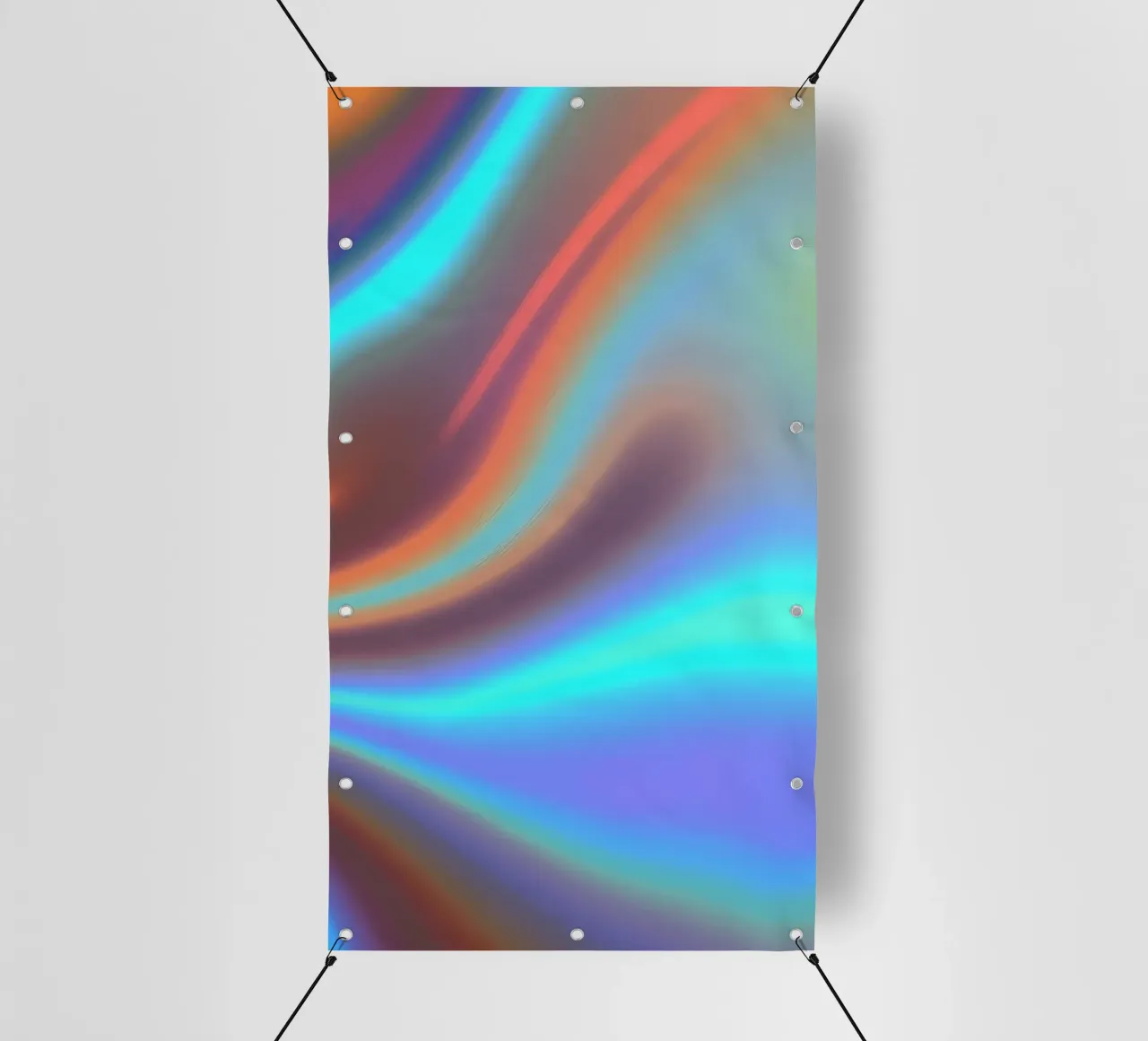Vibrant abstract background chrome color and smooth gradient pvc cover by DesignDoodle