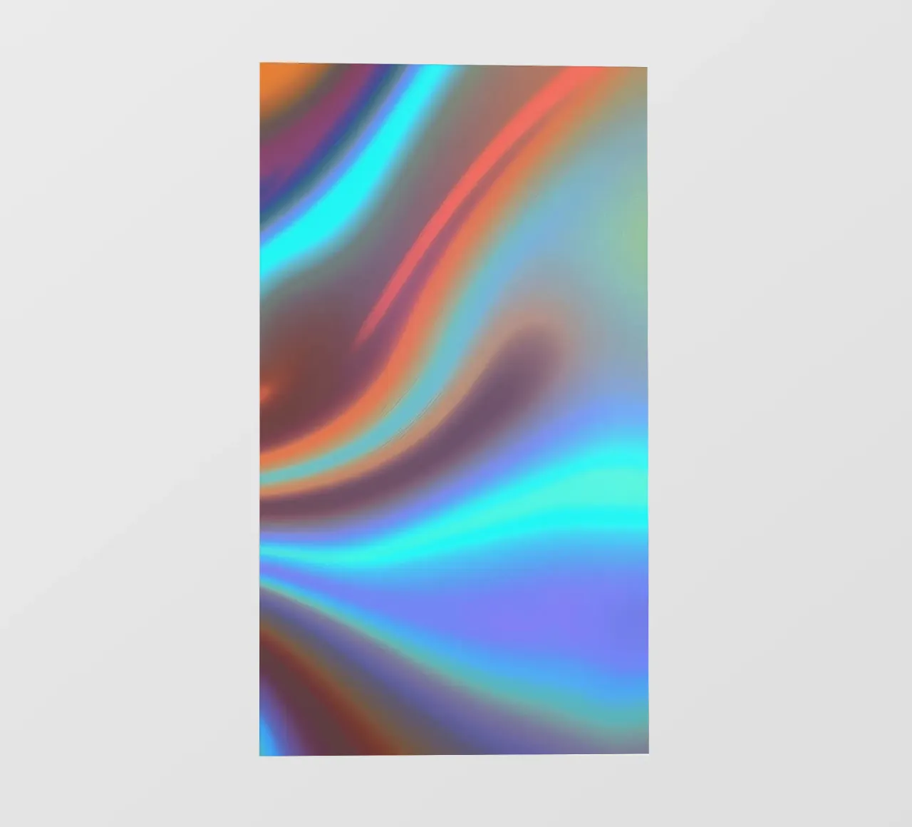 Vibrant abstract background chrome color and smooth gradient pvc cover by DesignDoodle