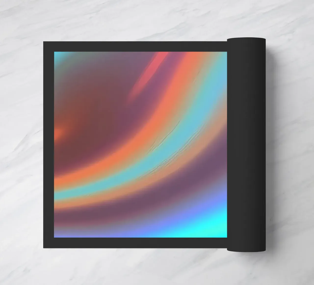 Vibrante sfondo astratto di colore cromato e sfumatura liscia zerbino da DesignDoodle