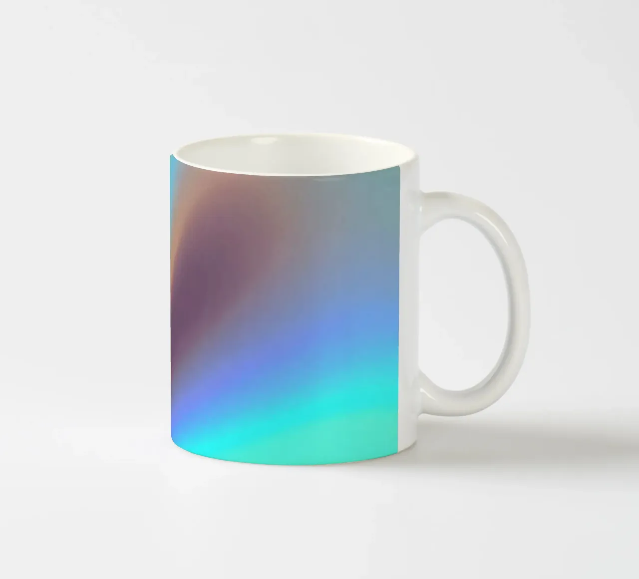Fond abstrait vibrant de couleur chrome et de dégradé lisse mug en céramique de DesignDoodle