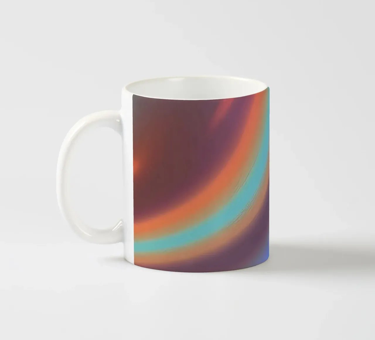 Vibrant abstract background chrome color and smooth gradient ceramic mug by DesignDoodle