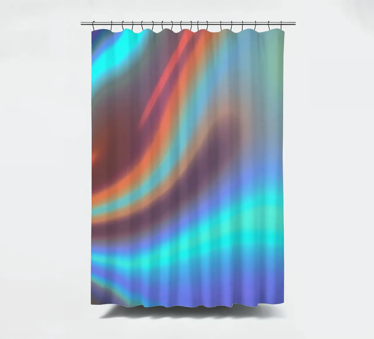 Vibrant abstract background chrome color and smooth gradient shower curtain by DesignDoodle