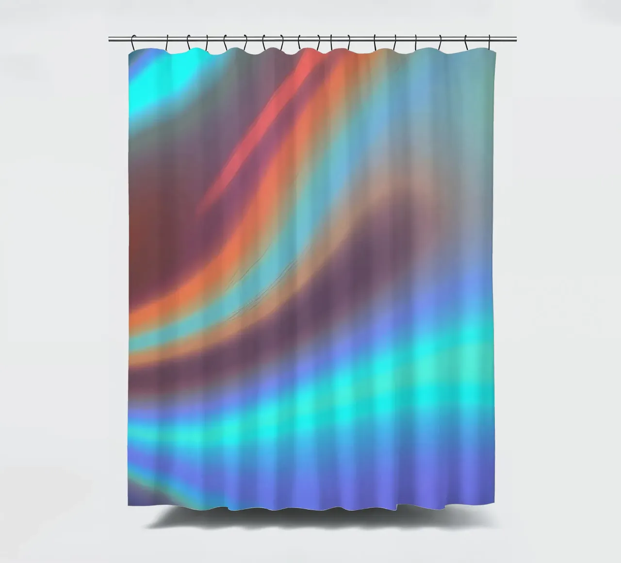 Vibrant abstract background chrome color and smooth gradient shower curtain by DesignDoodle