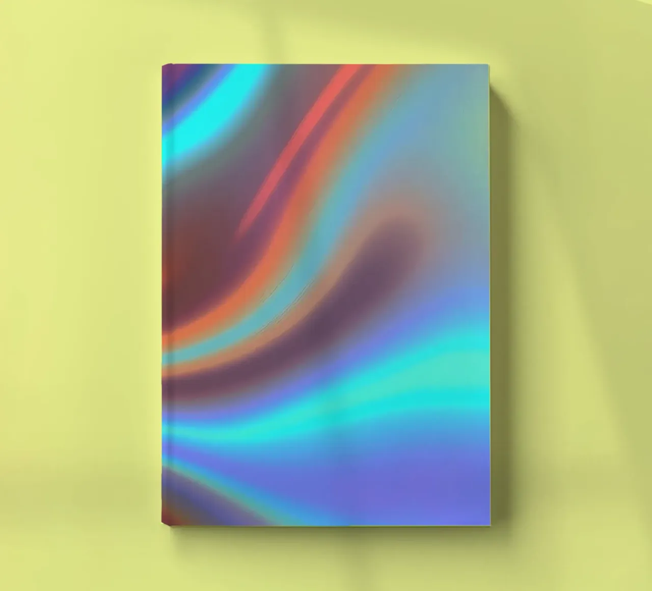 Vibrant abstract background chrome color and smooth gradient notebook by DesignDoodle