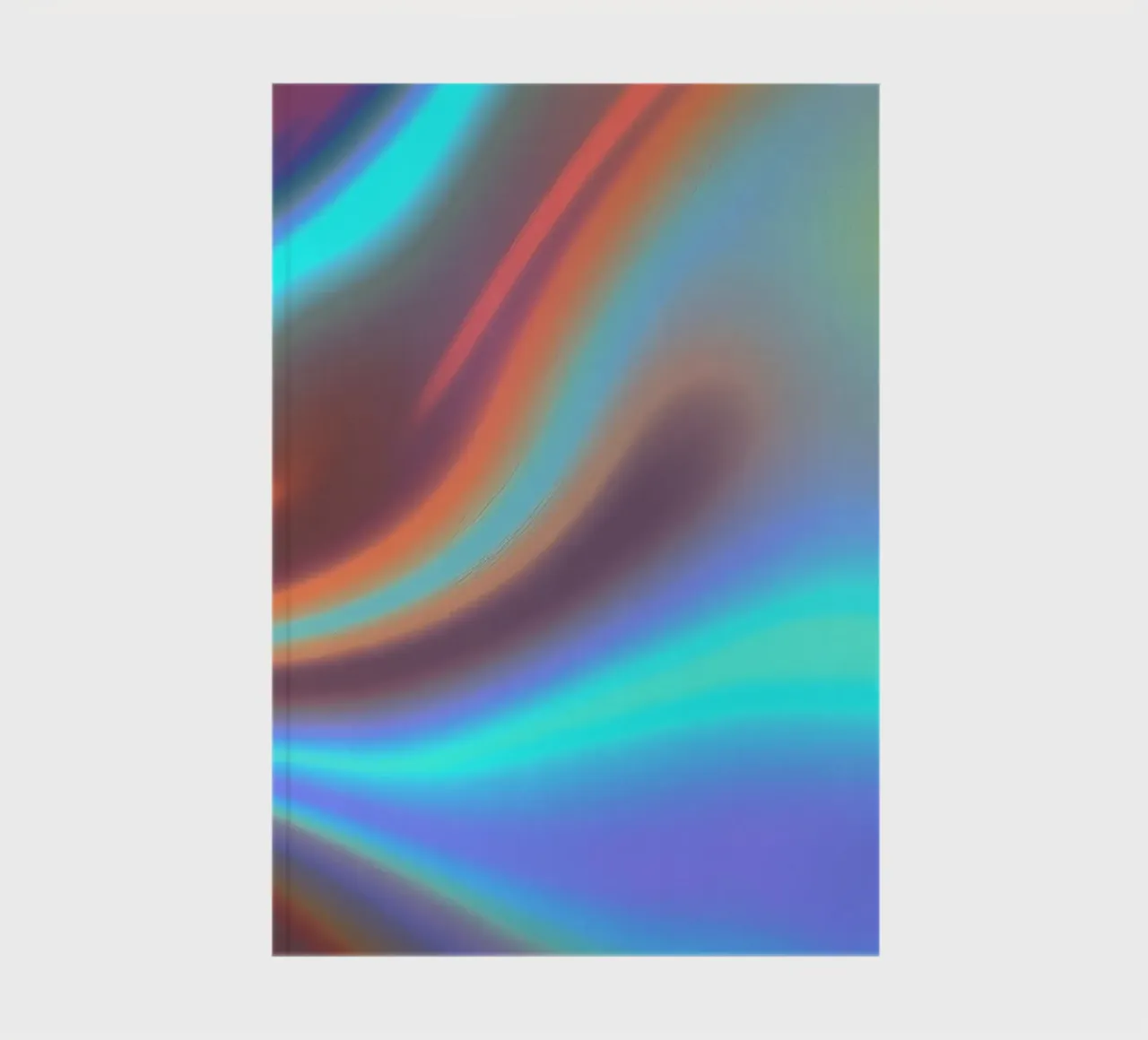 Vibrant abstract background chrome color and smooth gradient notebook by DesignDoodle