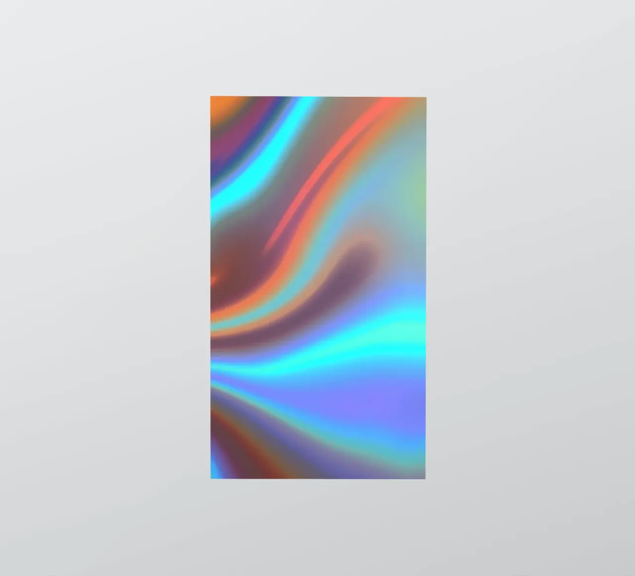 Vibrante sfondo astratto di colore cromato e sfumatura liscia adesivo da DesignDoodle