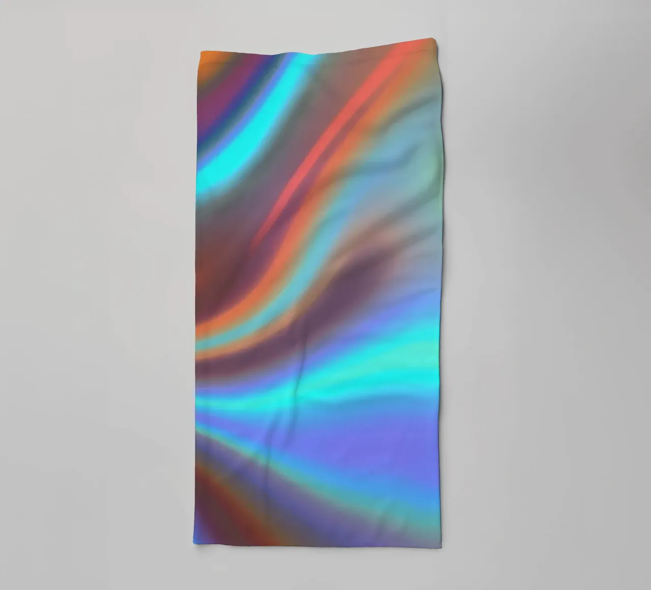 Fond abstrait vibrant de couleur chrome et de dégradé lisse serviette de bain de DesignDoodle