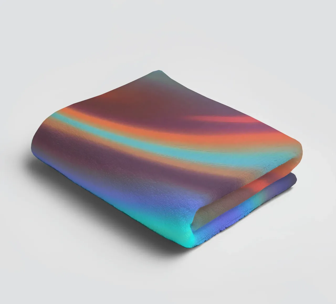 Fond abstrait vibrant de couleur chrome et de dégradé lisse serviette de bain de DesignDoodle
