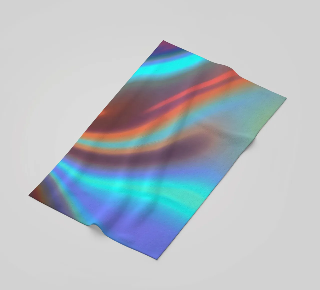 Fond abstrait vibrant de couleur chrome et de dégradé lisse serviette de plage de DesignDoodle