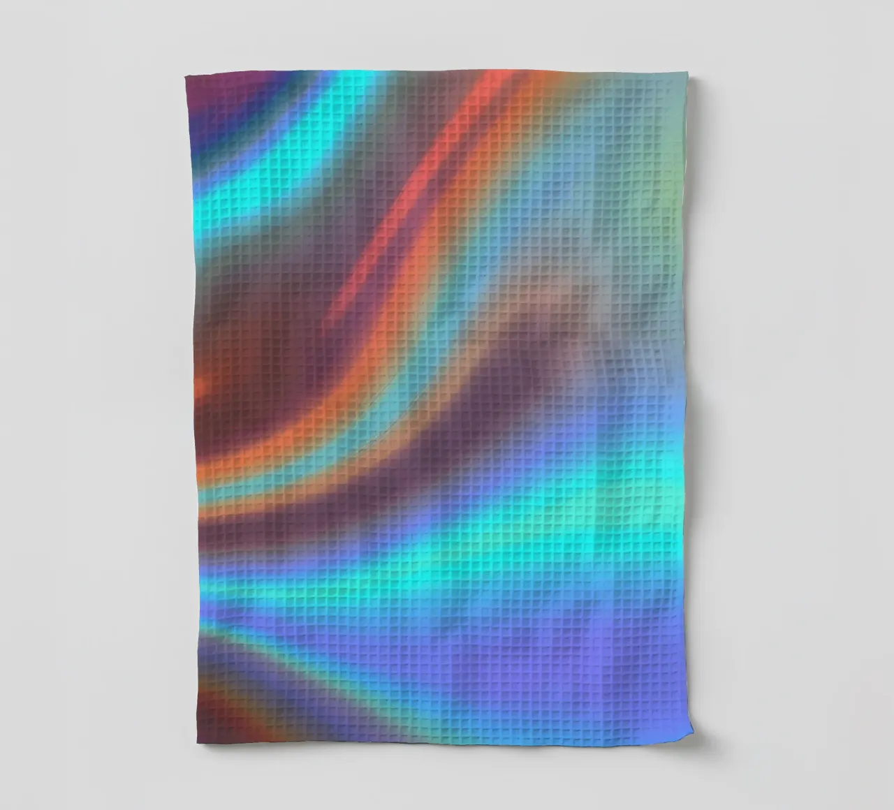 Levendige abstracte achtergrond chroomkleur en vloeiend verloop theedoek van DesignDoodle