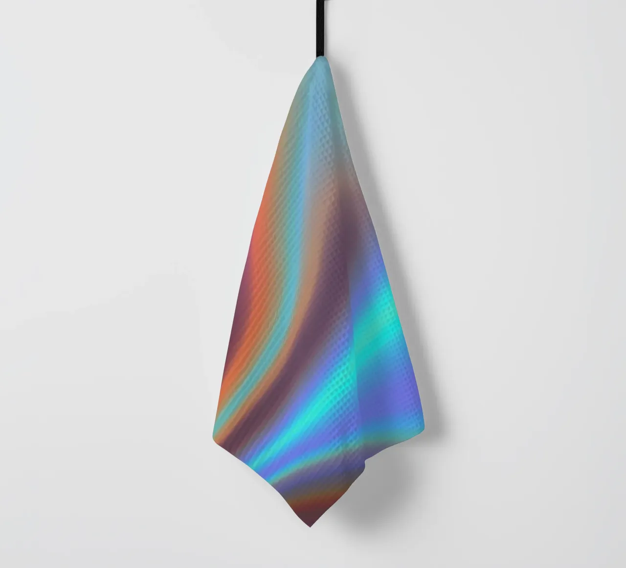 Vibrant abstract background chrome color and smooth gradient tea towel by DesignDoodle