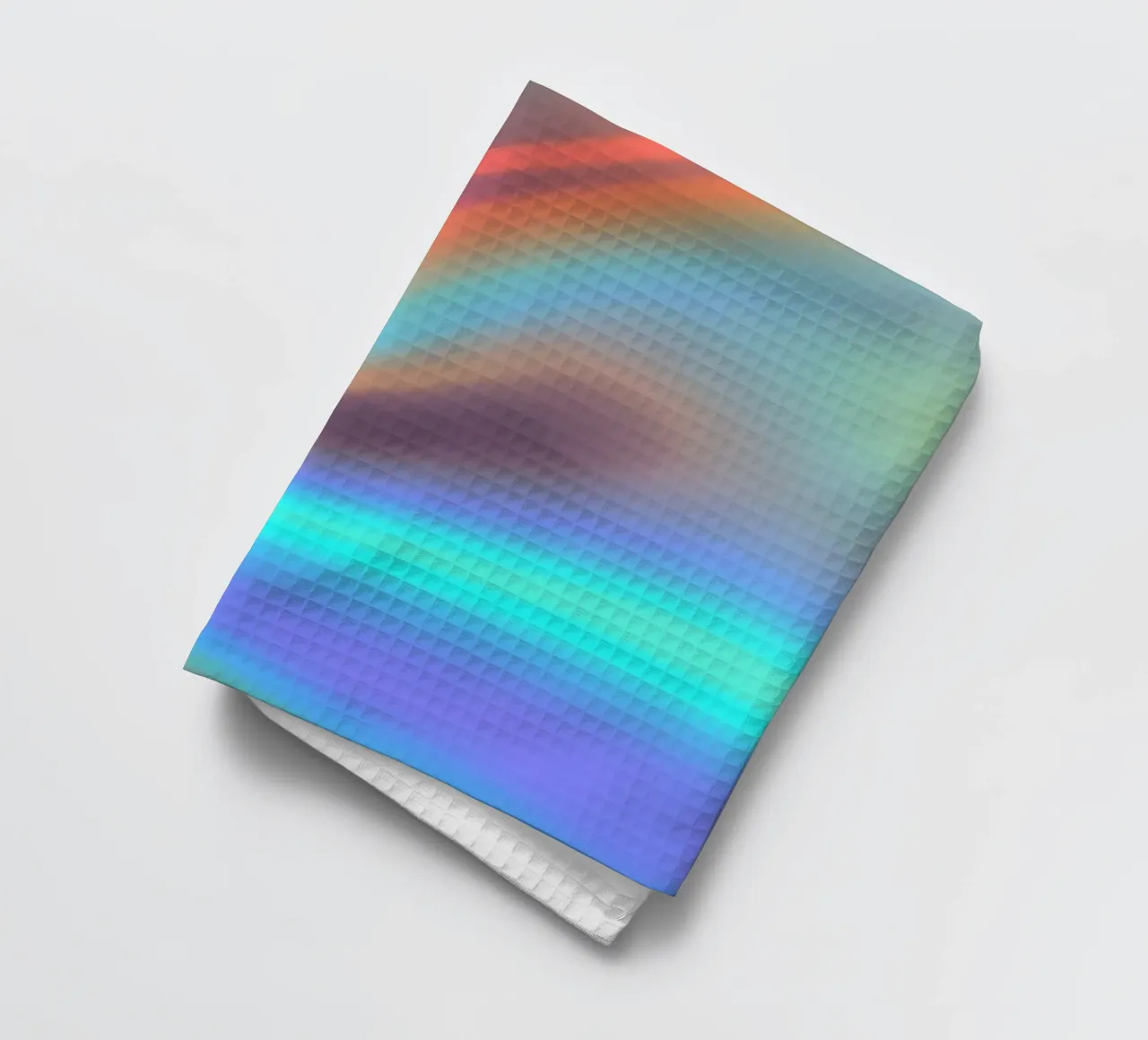 Fond abstrait vibrant de couleur chrome et de dégradé lisse torchon de DesignDoodle