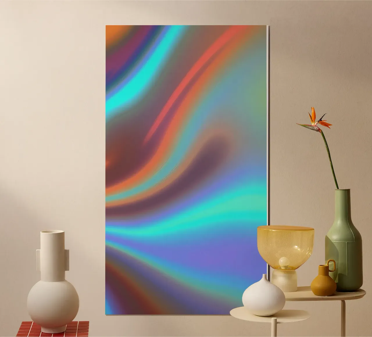Vibrante sfondo astratto di colore cromato e sfumatura liscia carta hahnemühle da DesignDoodle