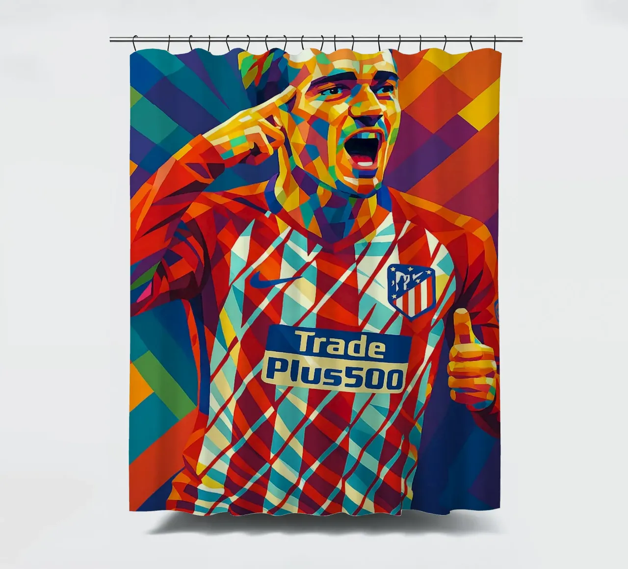 Antoine Griezmann shower curtain by HopeStudio