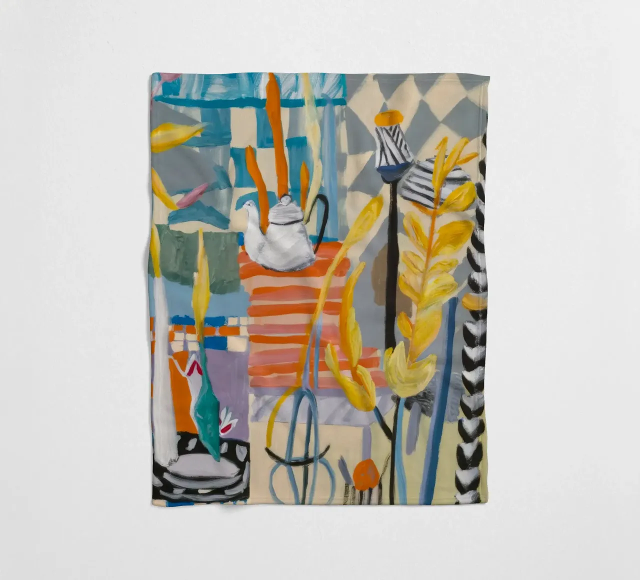 Sunset Garden Serenade fleece blanket by Beach Palette