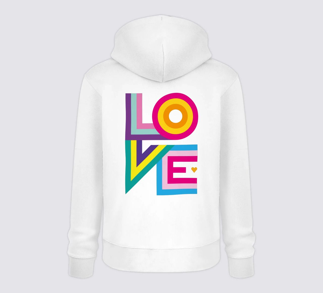 Amore colorato felpa con cappuccio da Schuhmann Design