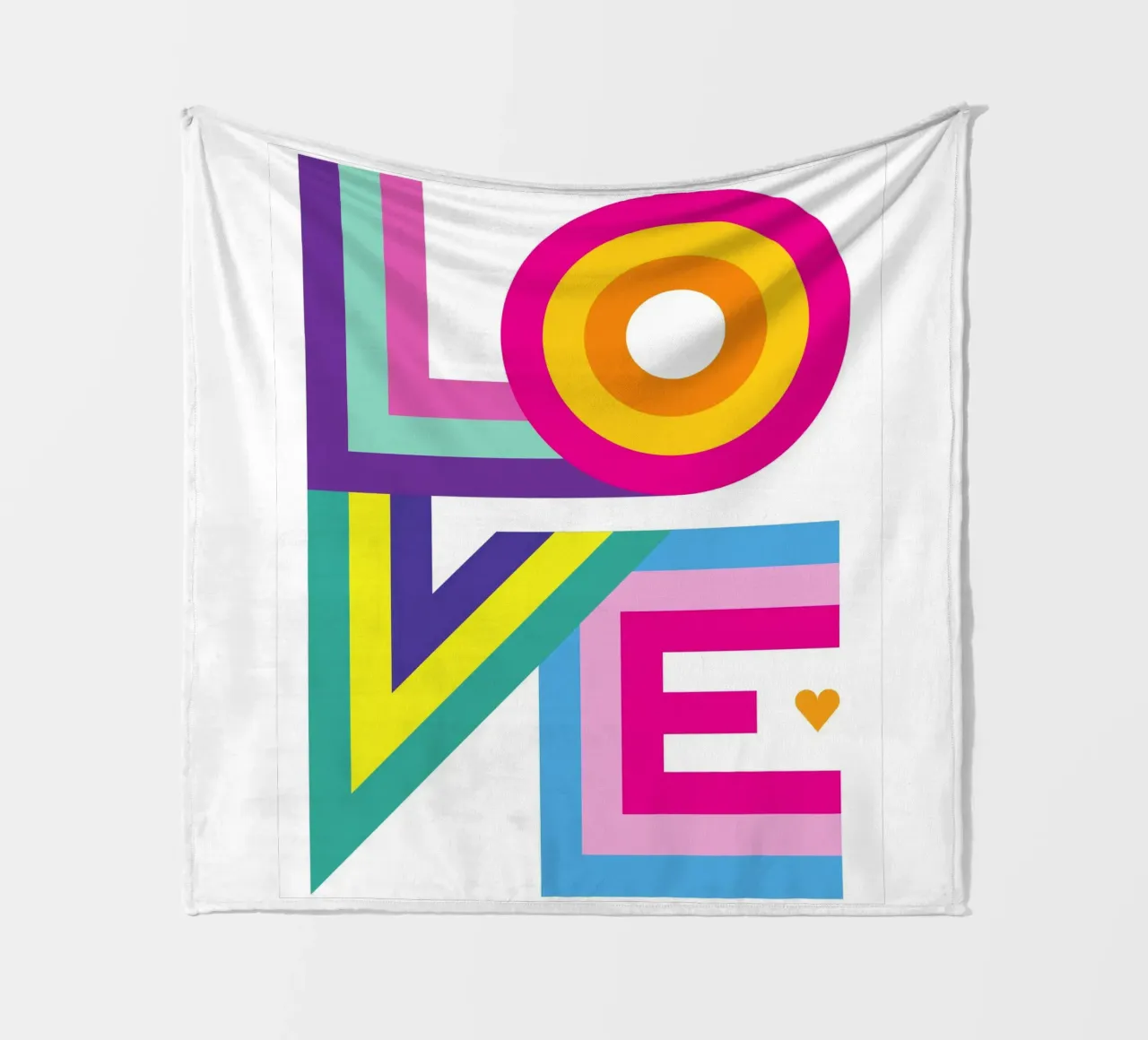 Amore colorato coperta in pile da Schuhmann Design