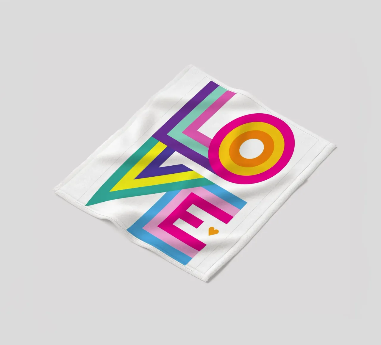Amore colorato coperta in pile da Schuhmann Design