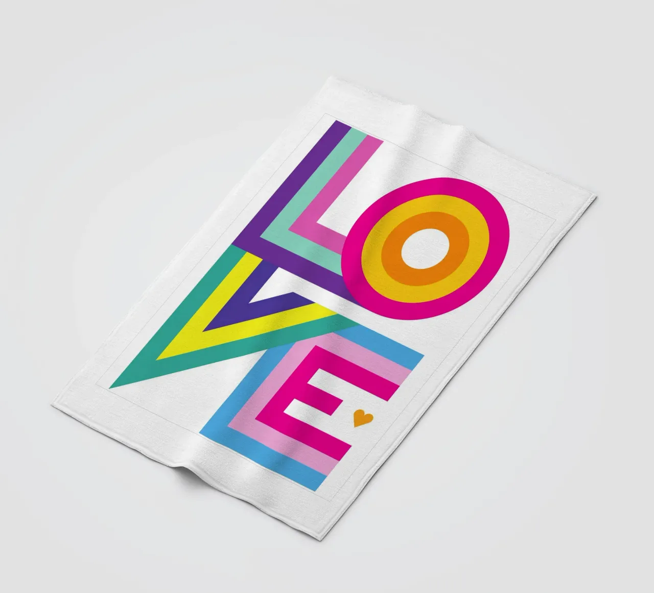 Amore colorato coperta in pile da Schuhmann Design