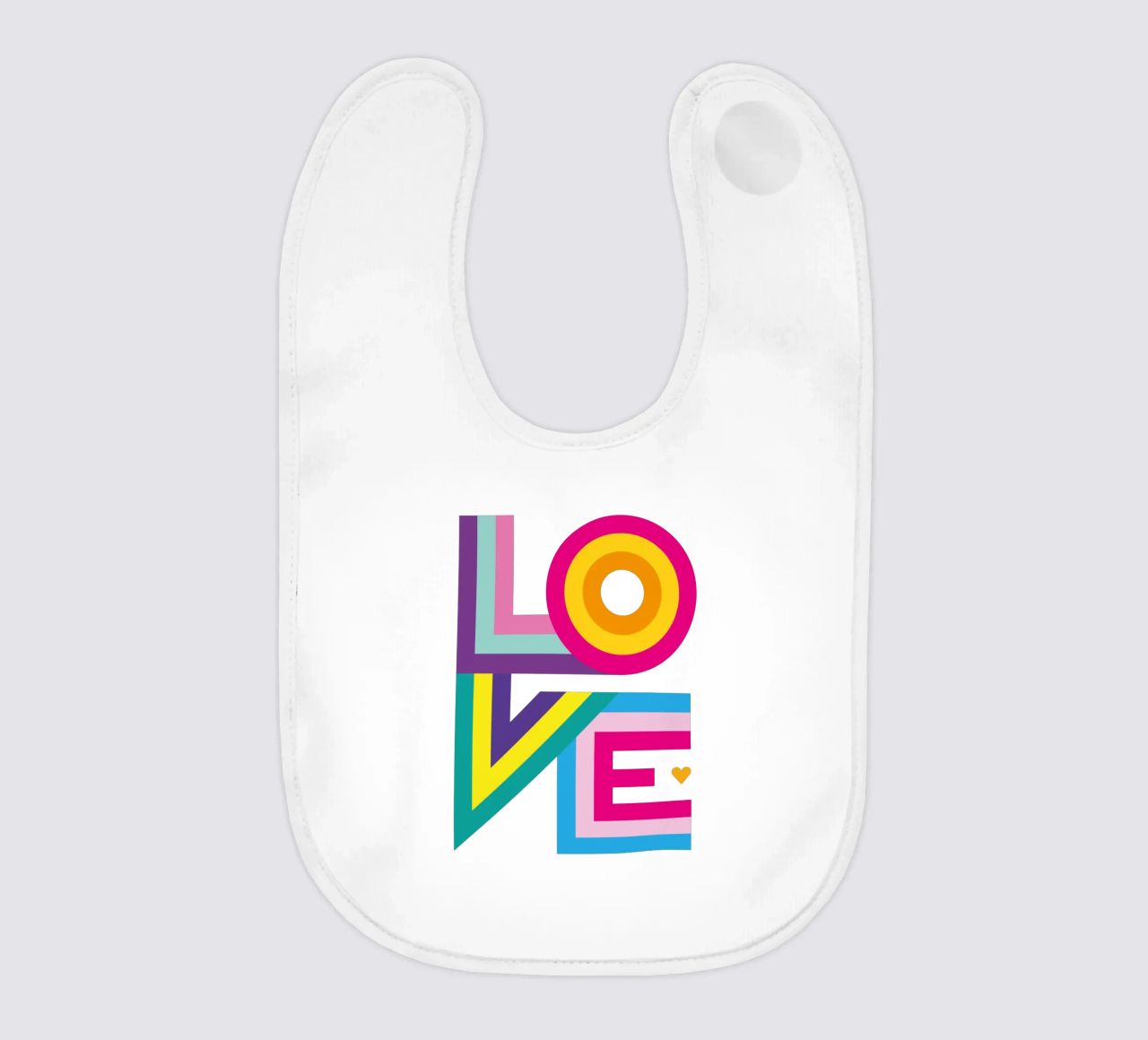 Amore colorato bavaglino da Schuhmann Design