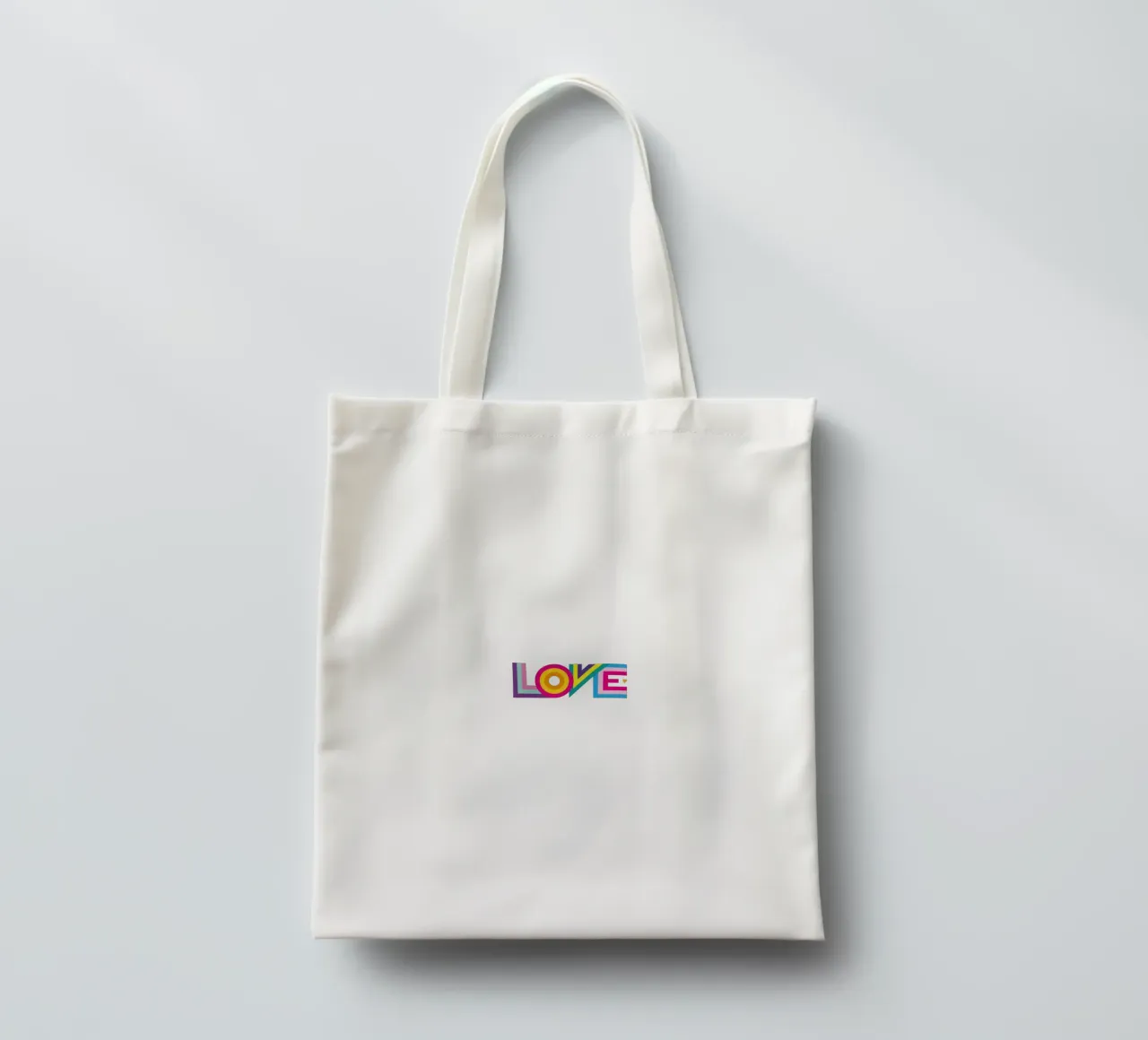 Amore colorato borsa in juta da Schuhmann Design