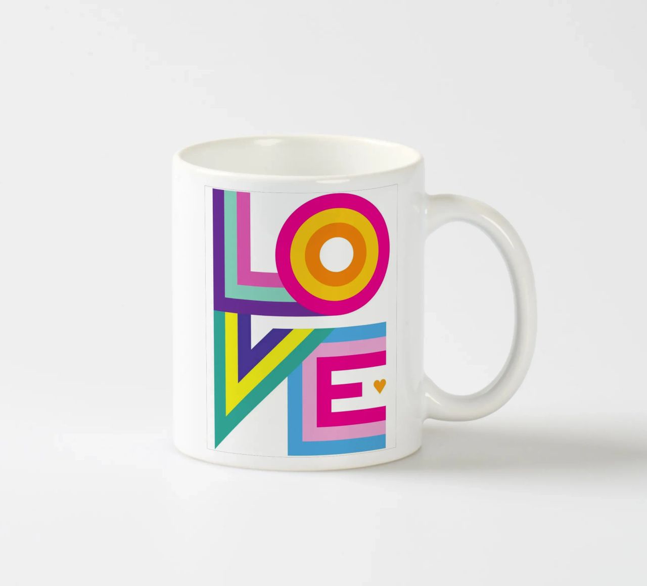 Amore colorato tazza in ceramica da Schuhmann Design
